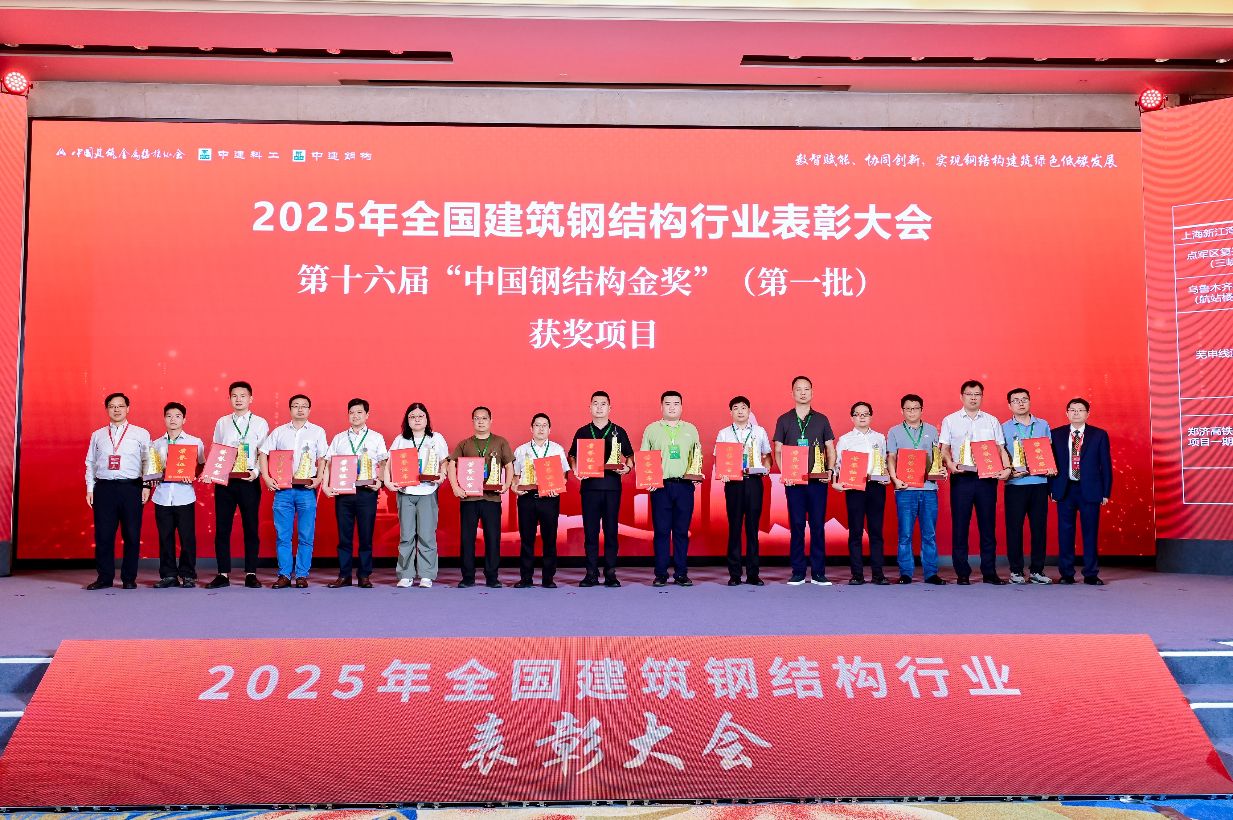 第十六屆中國鋼結構金獎第一批 獲獎項目